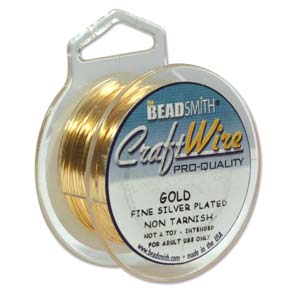 CRAFT WIRE 24GA ROUND 10YD SPL NON TARNISH GOLD – BeadsBalzar Beads & Crafts