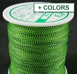 BeadsBalzar Beads & Crafts 0.8mm Metallic Thread, Embroidery Thread