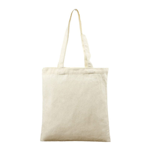 BeadsBalzar Beads & Crafts 36x31cm Cotton Cloth Blank Canvas Bag, Tote Bag for DIY Craft, White