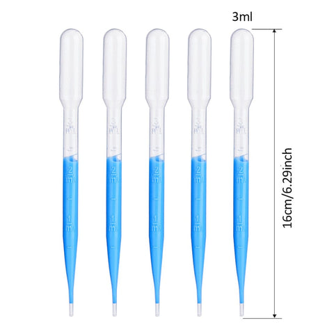 BeadsBalzar Beads & Crafts 3ML Disposable Plastic Dropper, Transfer Graduated Pipettes