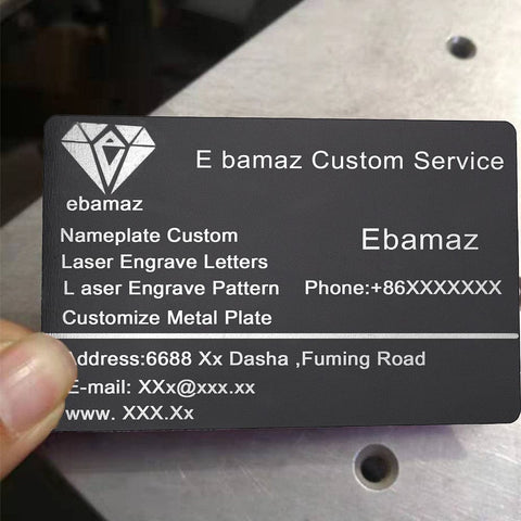 BeadsBalzar Beads & Crafts Aluminium Blank Name Cards, for Laser Engraved Custom Visiting Business Cards