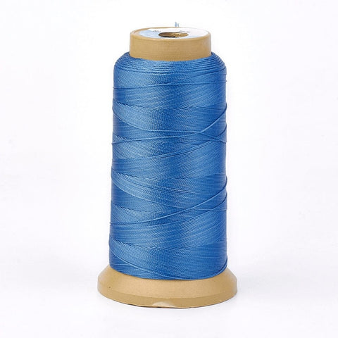 BeadsBalzar Beads & Crafts BLUE Polyester Sewing Thread 0.2mm