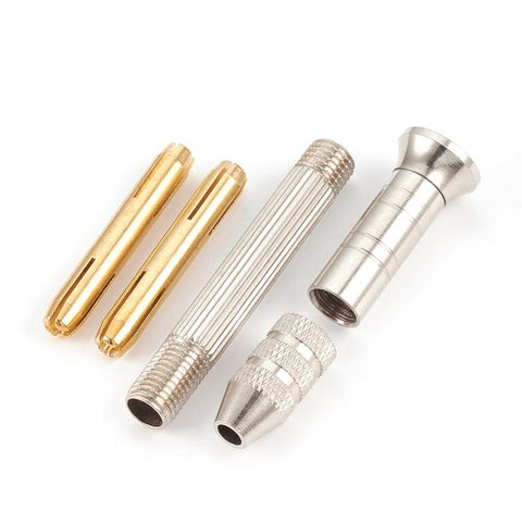 BeadsBalzar Beads & Crafts Brass and Steel Hand Twist Drills, for DIY manual drilling