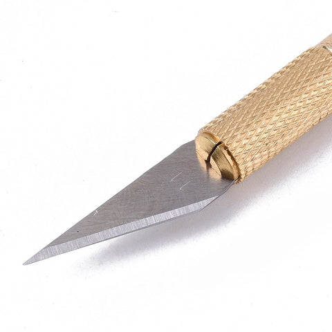 BeadsBalzar Beads & Crafts Brass Wood Carving Tools, Steel Sculpting Knife, for Wood Carving/DIY Arts/Crafts Supplies