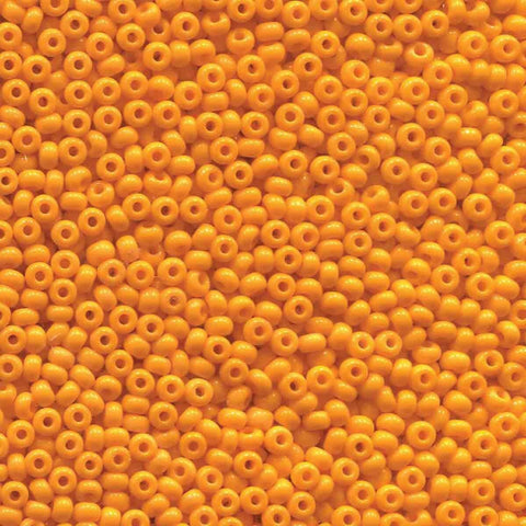 BeadsBalzar Beads & Crafts Czech Seed Beads Orange 8/0 Color code 93110