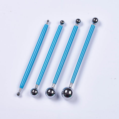 BeadsBalzar Beads & Crafts DIY Stainless Steel Sculpture Tools, For Clay Carving Molding Ball Stylus Stick