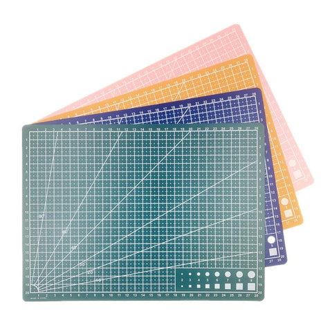 BeadsBalzar Beads & Crafts Double Sided PVC Plastic Cutting Mat Pad, Rectangle, for Ceramic & Clay Tools