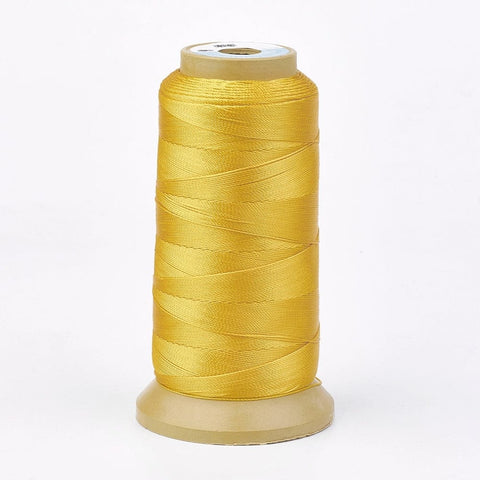 BeadsBalzar Beads & Crafts GOLD Polyester Sewing Thread 0.2mm