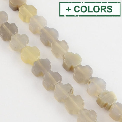 BeadsBalzar Beads & Crafts Greek Cross semi-precious stone about 8mm, 4mm thick