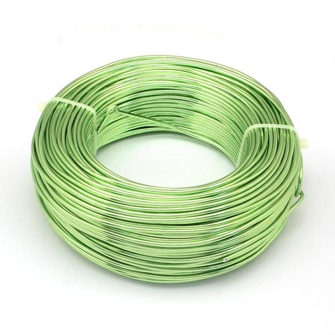 BeadsBalzar Beads & Crafts GREEN Round 0.8mm Aluminium craft & Jewellery wire