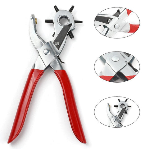 BeadsBalzar Beads & Crafts Iron Revolving Hole Punch Pliers for leather, rubber