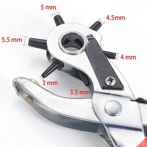 BeadsBalzar Beads & Crafts Iron Revolving Hole Punch Pliers for leather, rubber