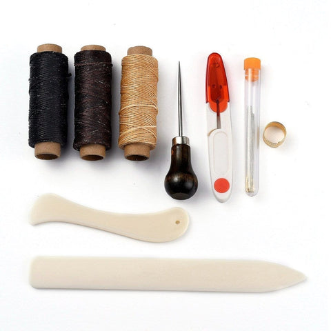 BeadsBalzar Beads & Crafts Leather Sewing Tools, Leather Craft Hand Stitching Tools Kit