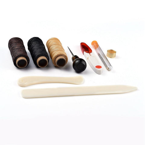 BeadsBalzar Beads & Crafts Leather Sewing Tools, Leather Craft Hand Stitching Tools Kit