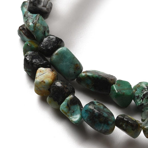 BeadsBalzar Beads & Crafts Natural African Turquoise Jasper Beads Strands, Nuggets, Tumbled Stone