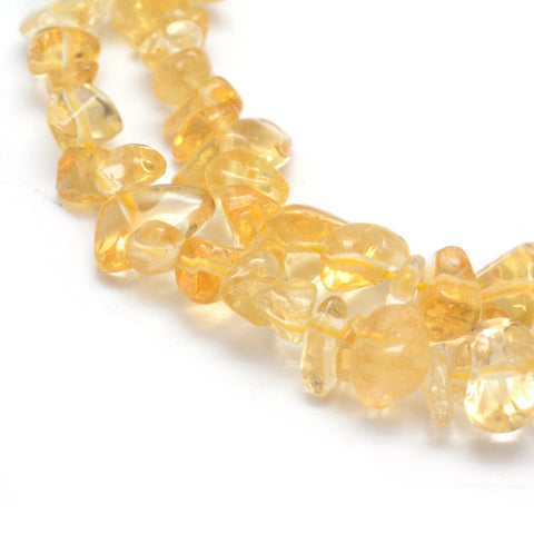 BeadsBalzar Beads & Crafts Natural Citrine Beads Strands, Grade A, Dyed & Heated, Chips