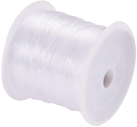 BeadsBalzar Beads & Crafts Nylon Wire, Clear Size: about 0.6mm in diameter, about 20m/roll