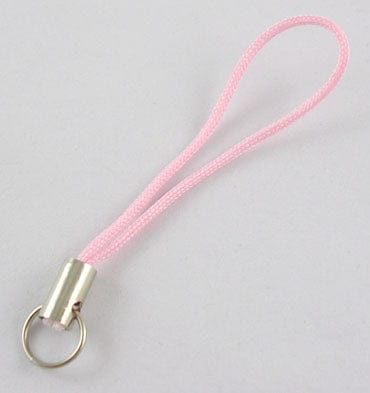 BeadsBalzar Beads & Crafts Pink Mobile Phone Strap 45mm cord loop ends