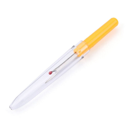 BeadsBalzar Beads & Crafts Plastic Handle Iron Seam Rippers, Platinum Metal Color, Yellow Size: about 89mm long