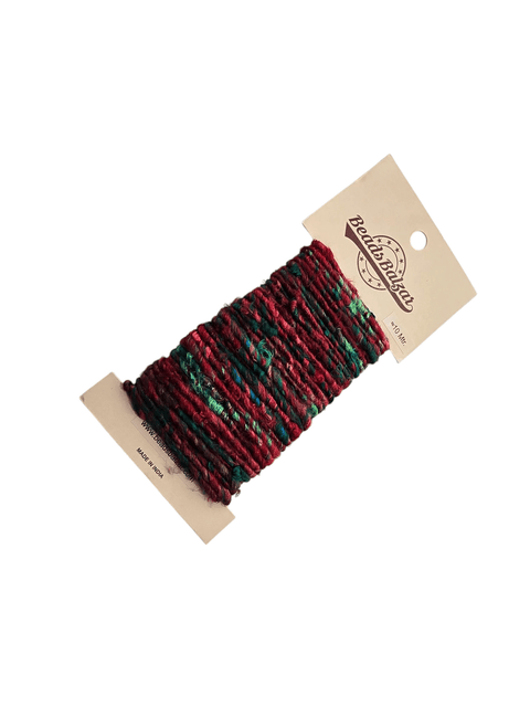 BeadsBalzar Beads & Crafts RED Fabric Frayed Cotton cord