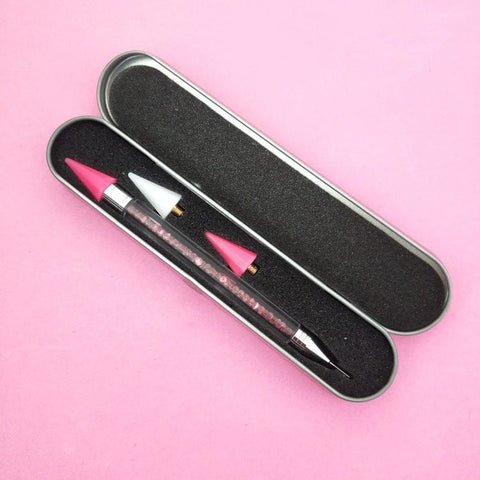 BeadsBalzar Beads & Crafts Rhinestone Picker Wax Pen Pencil – Nail Art & Diamond Painting Tool