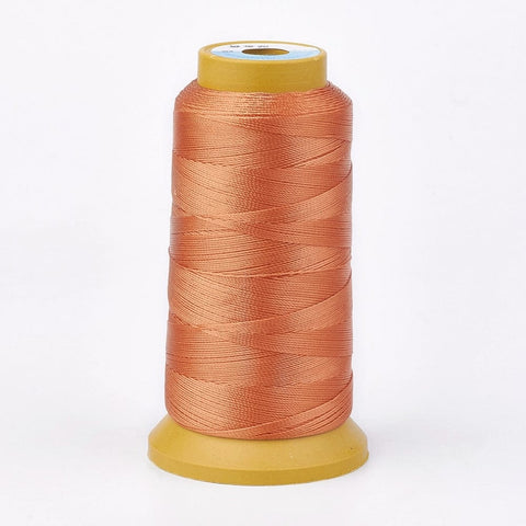 BeadsBalzar Beads & Crafts SANDY BROWN Polyester Sewing Thread 0.2mm