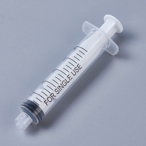 BeadsBalzar Beads & Crafts Screw Type Hand Push Glue Dispensing Syringe 5ml (without needle)