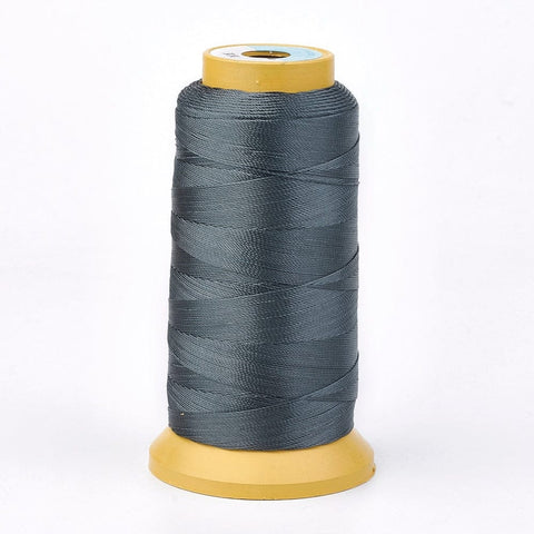 BeadsBalzar Beads & Crafts SLATE GREY Polyester Sewing Thread 0.2mm