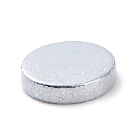 BeadsBalzar Beads & Crafts Small Circle Magnets, Button Magnets, Strong Magnets Fridge, Platinum, 6x1.4mm