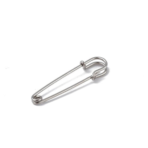 BeadsBalzar Beads & Crafts STAINLESS STEEL Tarnish Resistant 304 Stainless Steel Safety Pins Brooch Findings