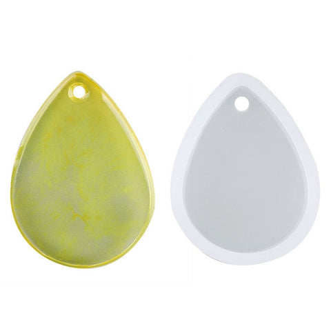 BeadsBalzar Beads & Crafts Teardrop Shape DIY Silicone Pendant Molds, Resin Casting Moulds