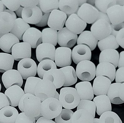 BeadsBalzar Beads & Crafts TOHO - Round seed beads  8/0 : Opaque-Frosted White TR-08-41F