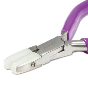 Beadsmith Mini Double Nylon Jaw Flatnose Plier with Spring