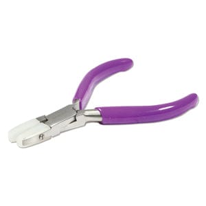 Beadsmith Mini Double Nylon Jaw Flatnose Plier with Spring