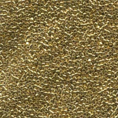 BULK 10g Miyuki Delica 11/0 24KT Light Gold Plated DB0034