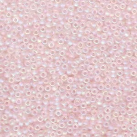 BULK 50/250g Miyuki Seed Beads 8/0 Matted Transparent Pale Pink AB 0155FR