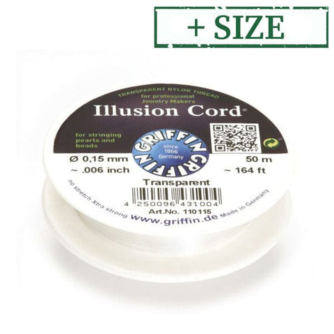 ETSY Griffin Illusion Non Stretch Cord, transparent