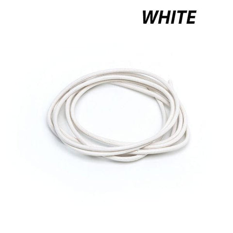 Griffin WHITE High Grade Natural Rounded Goatskin Leather 1.3mm dyed