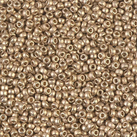 Miyuki Miyuki Seed beads 11/0 Matte 24k Light Gold Plated 0193F