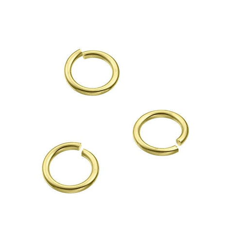 Sterling Silver 925 3 MICRON GOLD PLATED Sterling Silver 925 – 5.5mm open Jump Rings 1mm wire