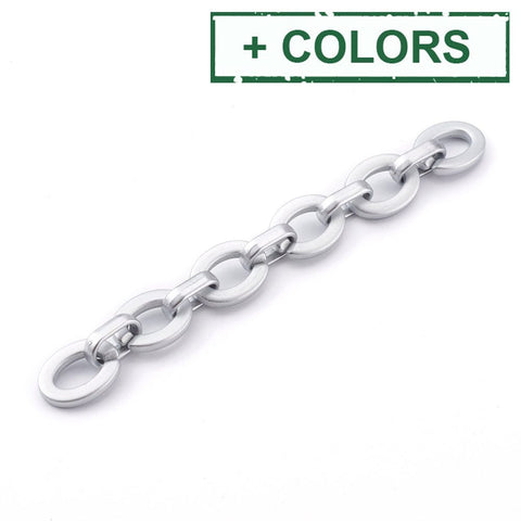 BeadsBalzar Beads & Crafts (CA7851-X) Opaque Spray Painted Acrylic Linking Cable Chains (1 MTR)