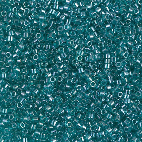 BeadsBalzar Beads & Crafts (DB1228) MIYUKI DELICA 11/0 TRANSPARENT CARIBBEAN TEAL LUSTER (5 GMS)