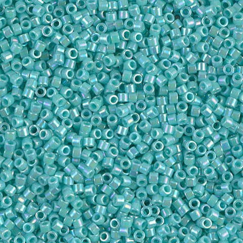 BeadsBalzar Beads & Crafts (DB1576) MIYUKI DELICA 11/0 OPAQUE SEA OPAL AB (5 GMS)