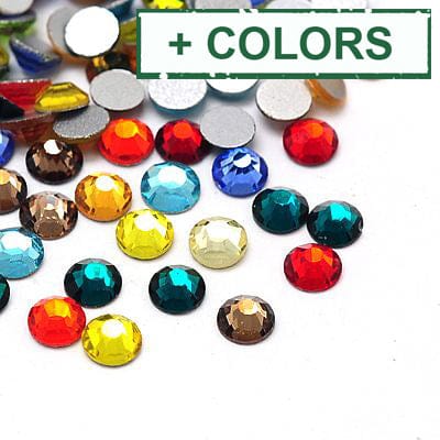 BeadsBalzar Beads & Crafts (FB-SS30-X) Glass Flat Back Rhinestone, Grade A, Back Plated, 6.3~6.5mm (5 GMS)