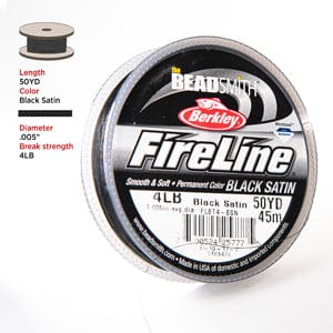 1 pc Beadsmith Fireline FLCR 4LB 55 YD, Crystal Clear, Synthetic