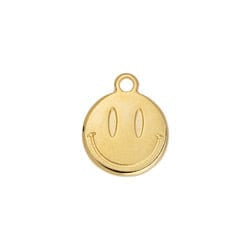 BeadsBalzar Beads & Crafts (GQE7453A) Smiley face 15mm (4 PCS)