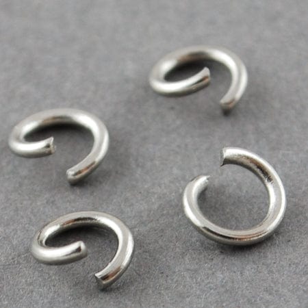 BeadsBalzar Beads & Crafts (JR159) 304 Stainless Steel Open Jump Rings,5 X 0.8MM (20 GMS)