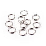 BeadsBalzar Beads & Crafts (KR4327) Iron Split Key Rings, Keychain Clasp Findings, Platinum, 15x2mm (30 PCS)