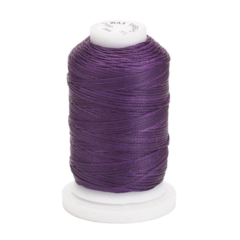 BeadsBalzar Beads & Crafts PURPLE (CR6911-36) (CR6911X) Waxed Polyester Cord, Flat, 1MM (70 METS)