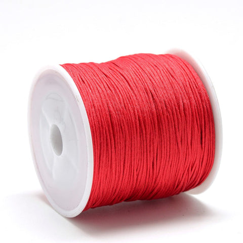 BeadsBalzar Beads & Crafts RED (NC7999-700) (NC7999-X) Nylon Thread, 0.8mm (100mtrs)